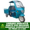 tricicleta electrica kuba gl35000, putere motor 1500 w, baterie de 72v/58ah, autonomie 60 70 km, fara permis, viteza 25km/h, culoare albastru, carte rar inclusa