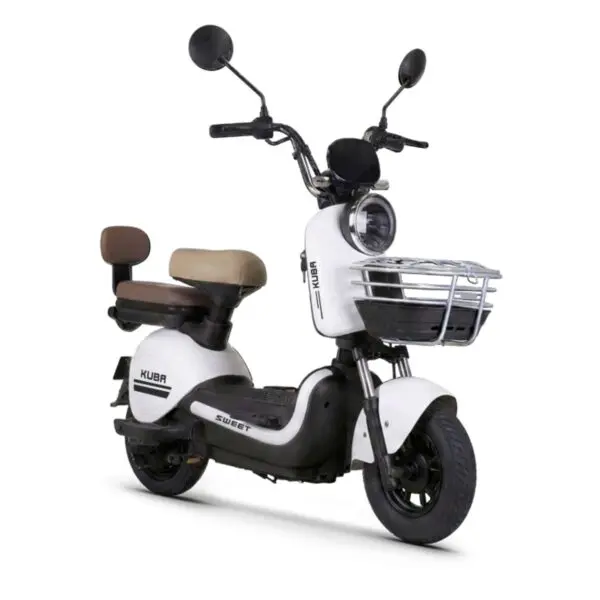 Scuter electric KUBA SWEET, motor 350W, baterie 12Ah/48V, viteza 25 Km/oră, autonomie 50Km, alb
