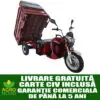 triciclu electric kuba gl15000, putere motor 1500w, baterie de 45 ah/72v, autonomie 60 70 km, fara permis, viteza 25km/h, culoare rosu, carte rar inclusa