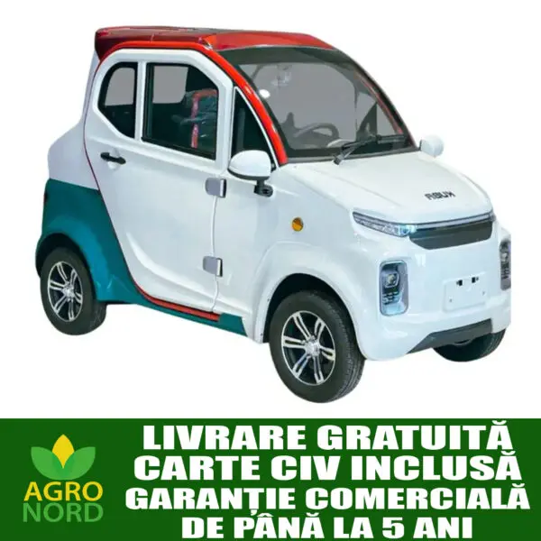 masina electrica kuba city, putere motor 4 cp, baterie 72v/58 ah, autonomie 90 km/h, fara permis, viteza 25km/h, carte rar inclusa
