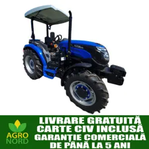 tractor agricol solis, 4×4, diesel, 50 cp, semicabina, servodirectie