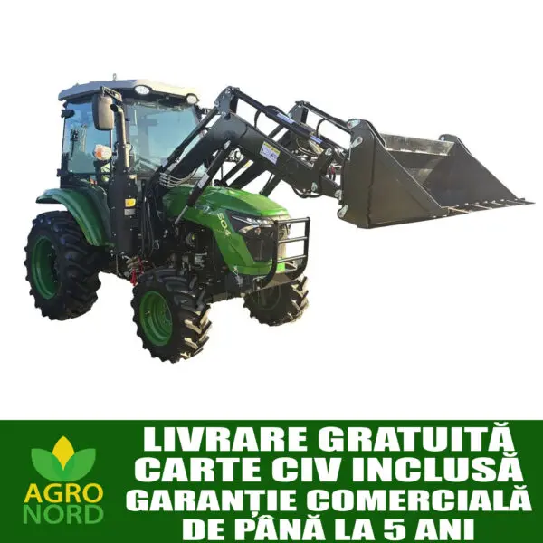 tractor agricol forte 504 cab if, diesel, 50 cp, 4x4, cabina ac, camere 360°