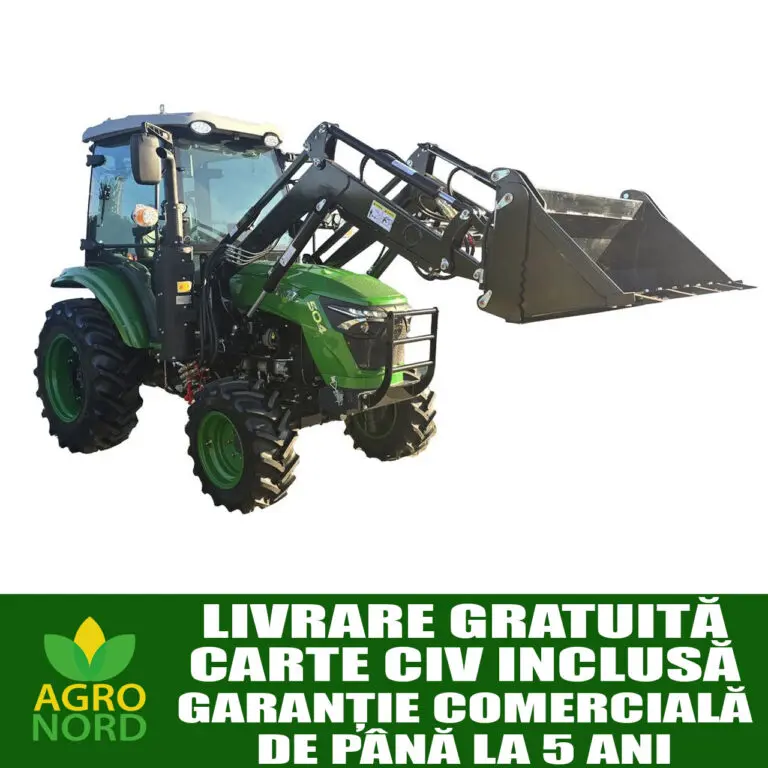 tractor agricol forte 504 cab if, diesel, 50 cp, 4x4, cabina ac, camere 360°