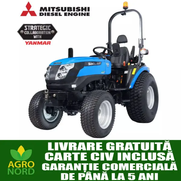 tractor agricol solis 26 4wd hst rops, diesel, putere motor 26 c.p, 4x4
