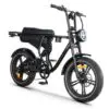Bicicleta electrica APE RYDER DC20 BLACK, motor 250W, baterie 48V/13Ah, autonomie 50 Km, viteza 25 Km/h, adulti, roti 20”, display LCD