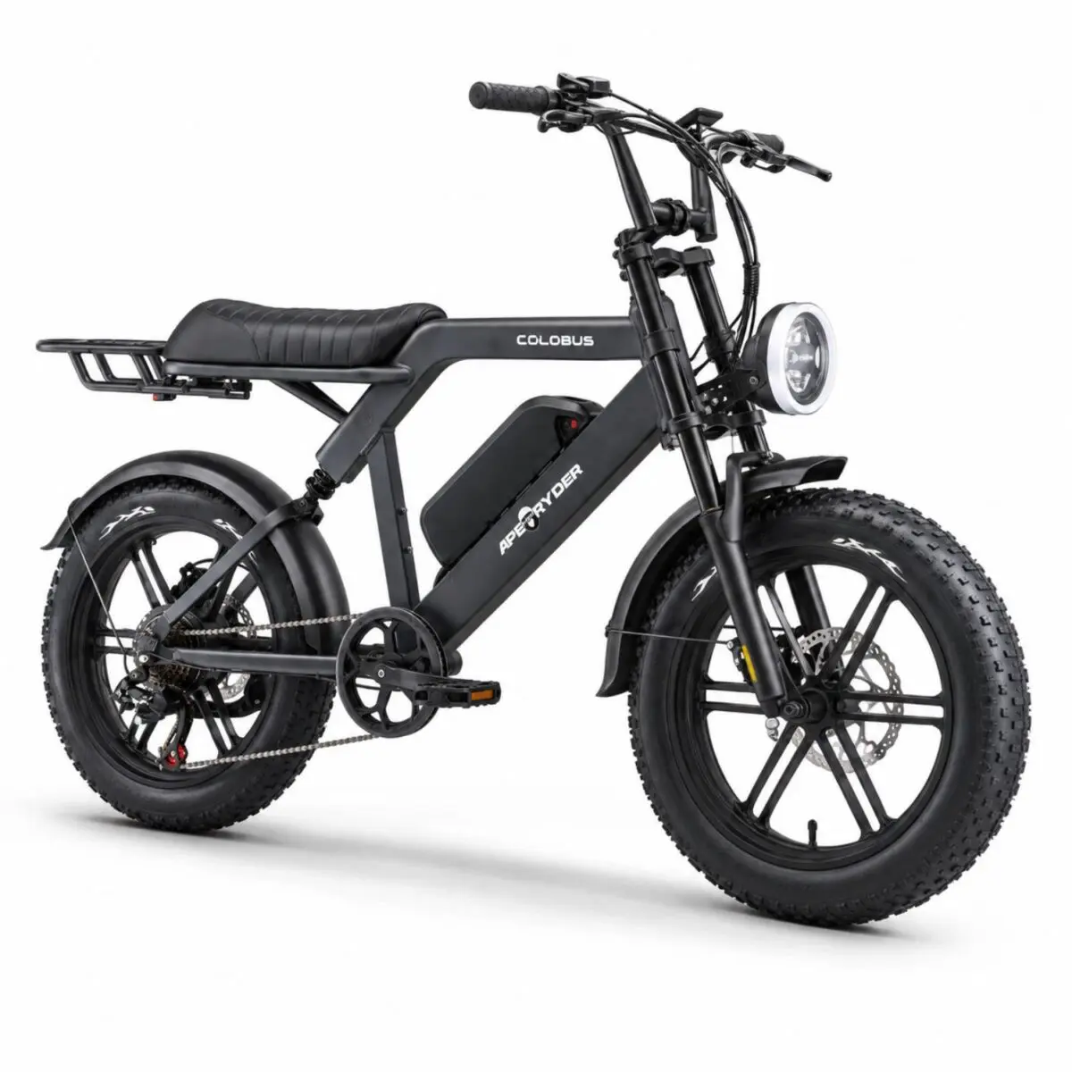 Bicicleta electrica APE RYDER COLOBUS BLACK, motor 250W, baterie 48V/10.4Ah, viteza 25 km/h, autonomie 60 km, adulti, roti 20", display LCD Bicicleta electrica APE RYDER COLOBUS BLACK, motor 250W, baterie 48V/10.4Ah, viteza 25 km/h, autonomie 60 km, adulti, roti 20", display LCD