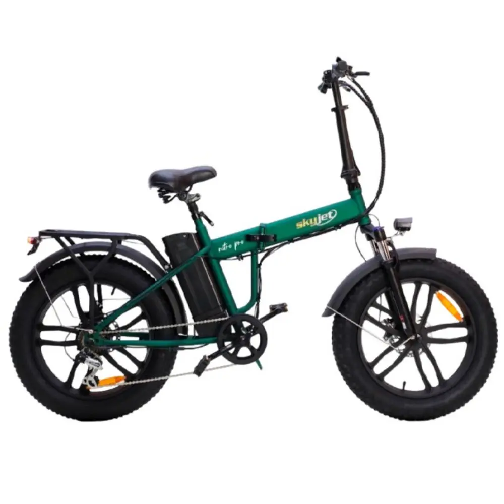Bicicletă electrică SKY JET NITRO PRO GREEN Bicicletă electrică SKY JET NITRO PRO GREEN, motor 250W, baterie 36V/10Ah, autonomie 50 km.