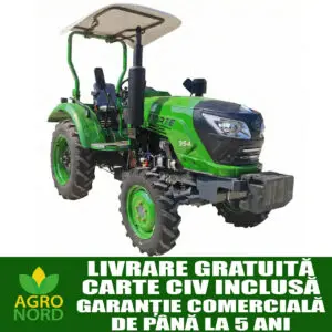 tractor agricol forte 354 rops, 35 cp, diesel, 4x4, semicabina, servodirectie