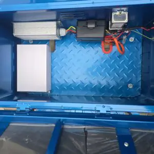 triciclu electric forte cargo 500 albastru, putere motor 1000 w, acumulator plumb acid 45ah