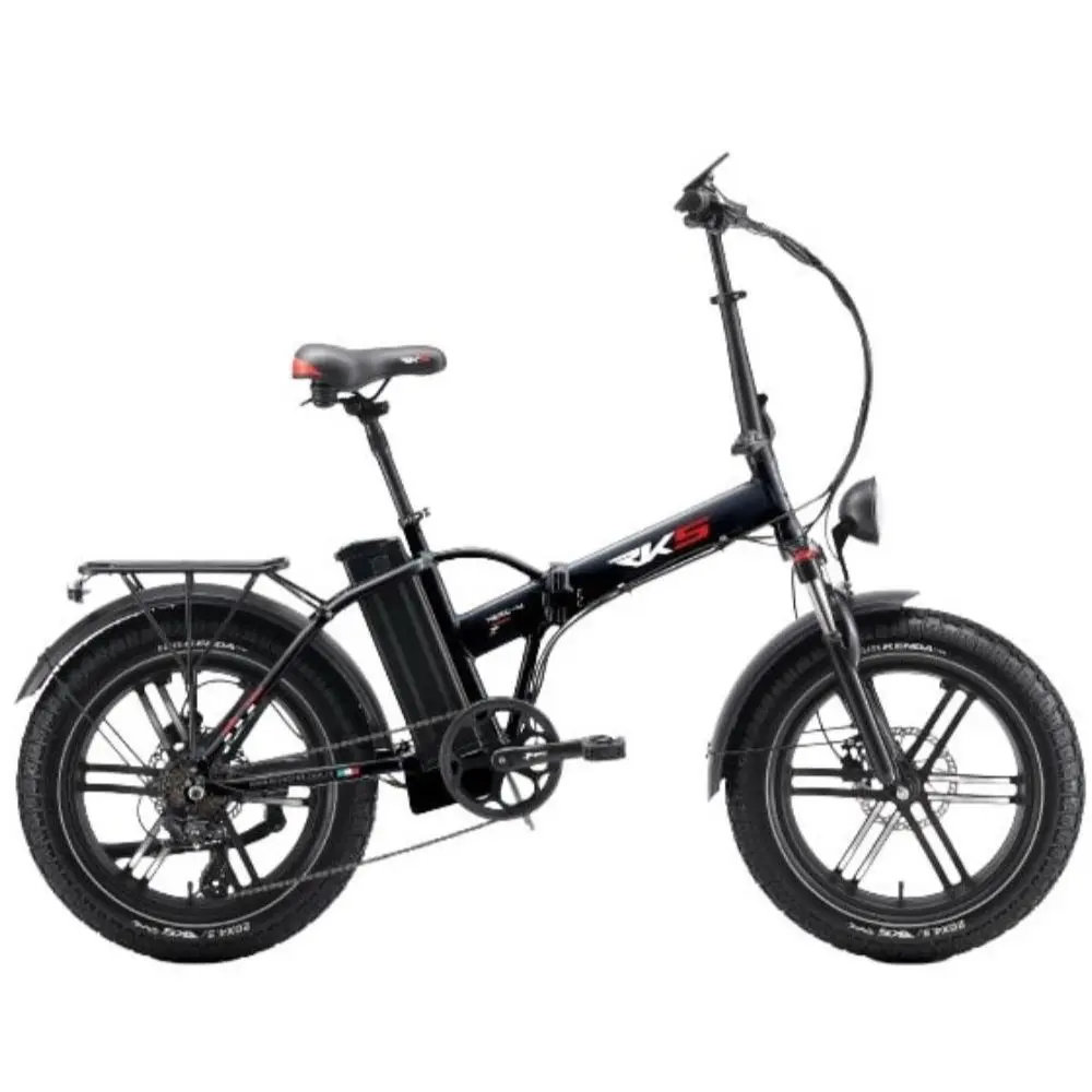 Bicicletă electrică RKS NERO M BLACK Bicicletă electrică RKS NERO M BLACK, motor 250W, baterie 48V/13Ah, autonomie 50 km, roți 20 inch.