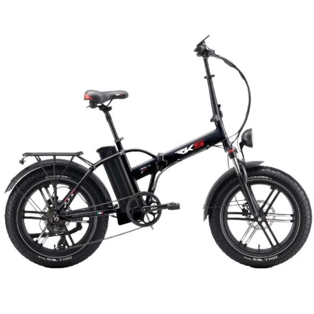 Bicicletă electrică RKS NERO M BLACK Bicicletă electrică RKS NERO M BLACK, motor 250W, baterie 48V/13Ah, autonomie 50 km, roți 20 inch.