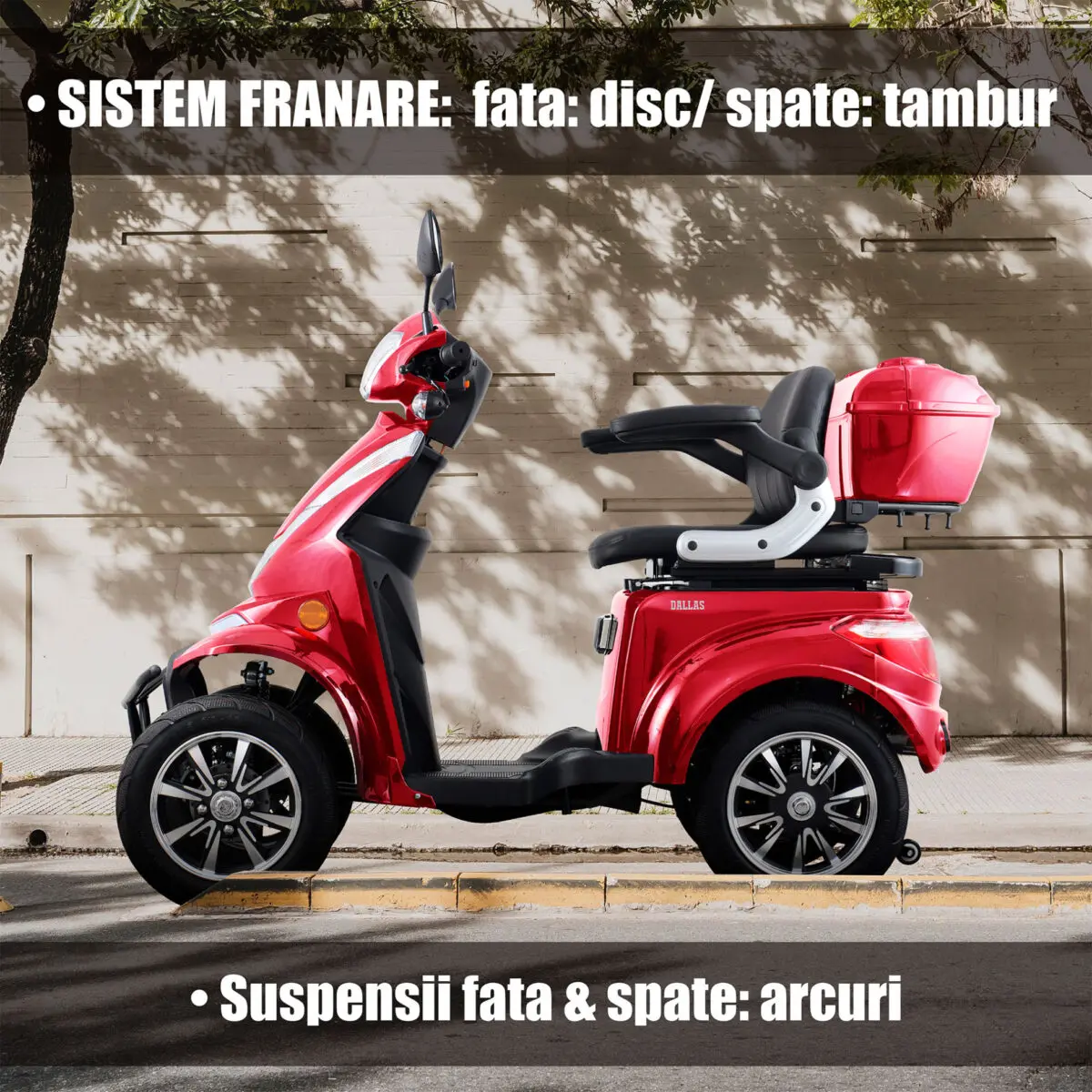 Sistem franare Cvadriciclu electric Samus Dallas 4R1