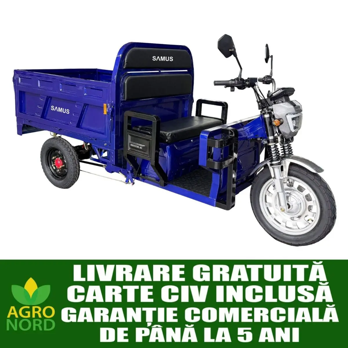 Triciclu electric tricicleta SAMUS CARGO HOUSTON-25-1.5-72V45Ah BLUE Triciclu electric tricicleta SAMUS CARGO HOUSTON-25-1.5-72V45Ah BLUE