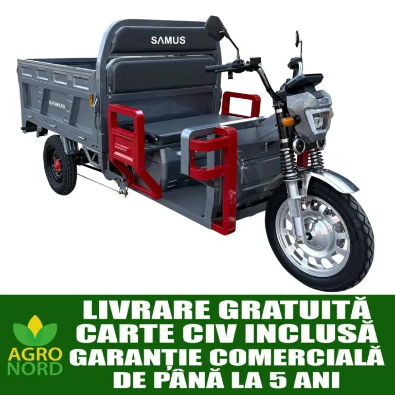 Triciclu Electric Cargo Samus Houston 45km/h argintiu