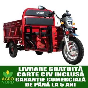 Triciclu electric cargo Samus Houston 25 roșu