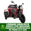 Triciclu electric, tricicleta SAMUS CARGO RANGER-25-1.1-72V32 RED DARK SILVER