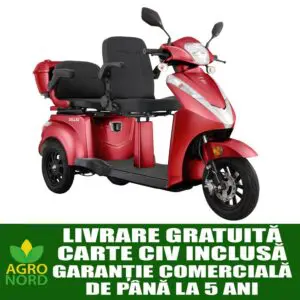 Triciclu electric, tricicletă SAMUS DALLAS-3R2-10T1000-60V20-RED
