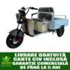 Triciclu electric utilitar FORTE CARGO 300 PLUS cu benă, livrare gratuită, carte CIV inclusă și garanție comercială, disponibil la AgroNord.