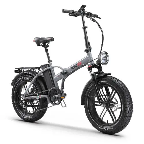 Bicicletă electrică RKS NERO M GREY, motor 250W, baterie 48V/13Ah, autonomie 50 km, roți 20 inch.