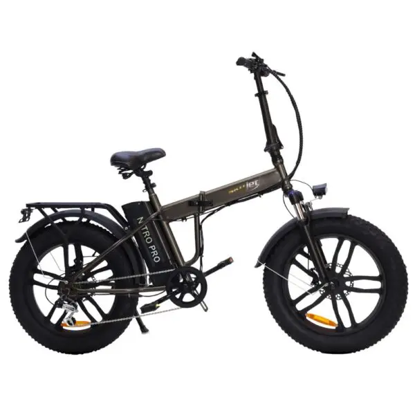 Bicicletă electrică SKY JET NITRO PRO BROWN, motor 250W, baterie 36V/10Ah, roți 20 inch.
