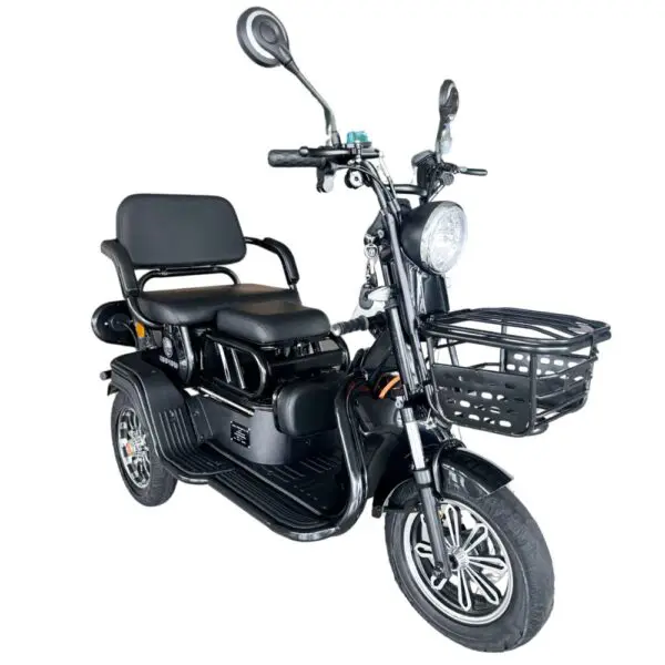 Triciclu electric tricicleta JINGPENG JP800DQZ-3 GO RIDE BLACK