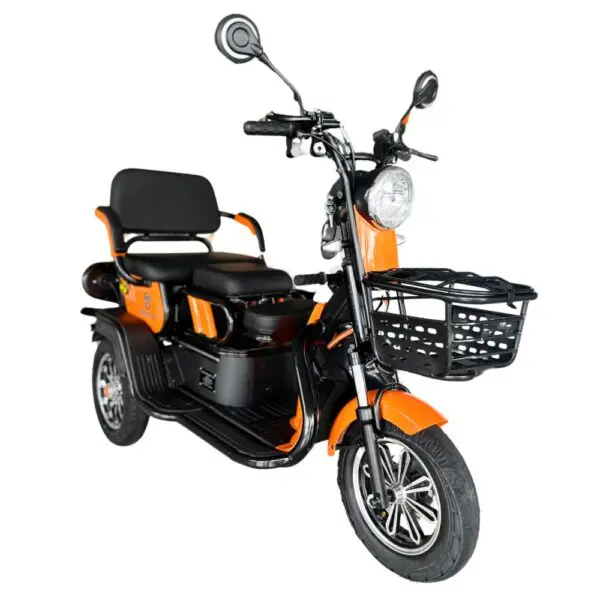 Triciclu electric tricicleta JINGPENG JP800DQZ-3 GO RIDE ORANGE