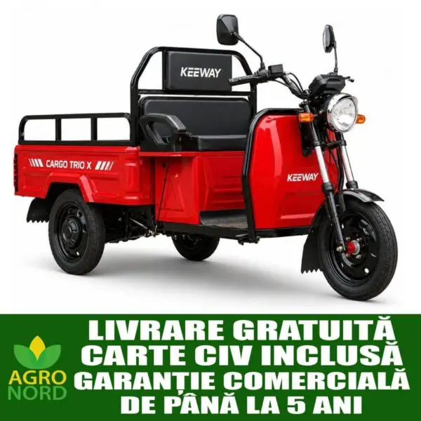 Triciclu electric, tricicleta KEEWAY CARGO TRIO X RED