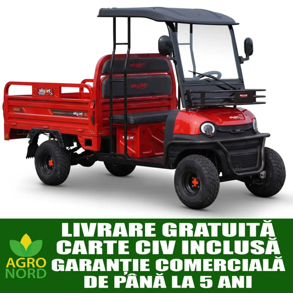 Cvadriciclu electric, camioneta SKY JET VIP CARGO RED Cvadriciclu electric, camioneta SKY JET VIP CARGO RED