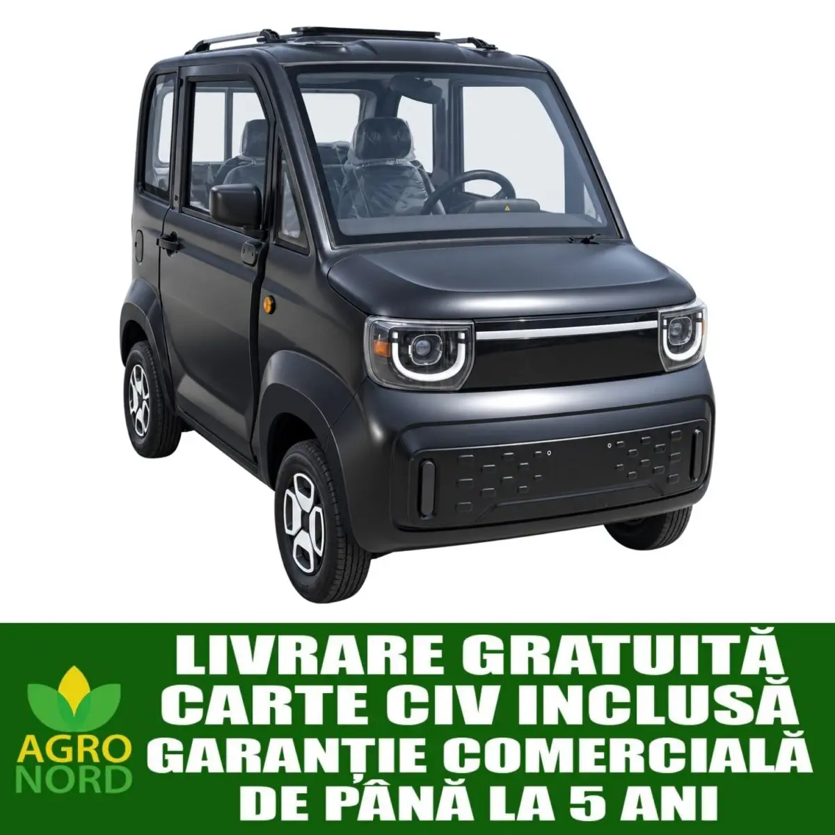 Masina electrica (cvadriciclu electric L6e-BP) HAIBAO OCM-HB15W01A BLACK Masina electrica (cvadriciclu electric L6e-BP) HAIBAO OCM-HB15W01A BLACK