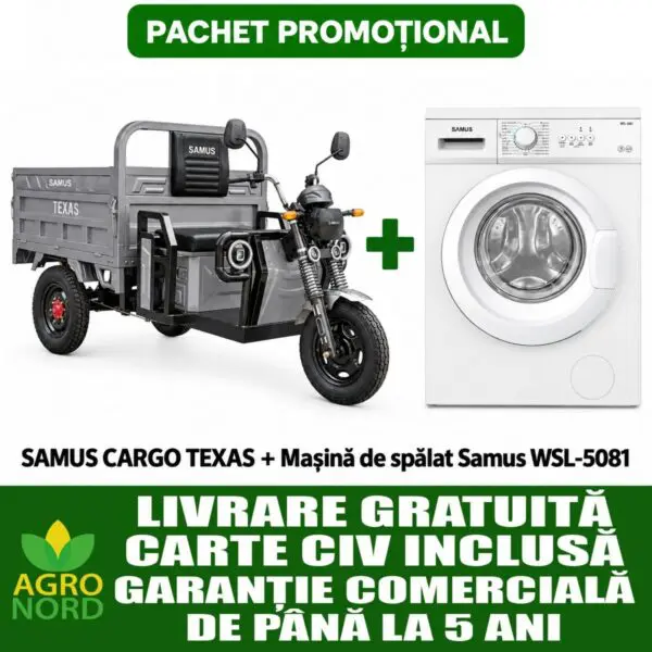 Pachet SAMUS CARGO TEXAS + Mașină de spălat Samus