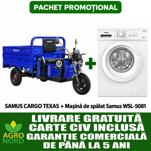 Pachet SAMUS CARGO TEXAS + Mașină de spălat Samus