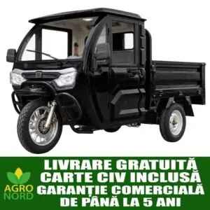 Triciclu electric, tricicleta cu cabină 3PLUSMOTO XF2200DZH, 3+KH06 BLACK