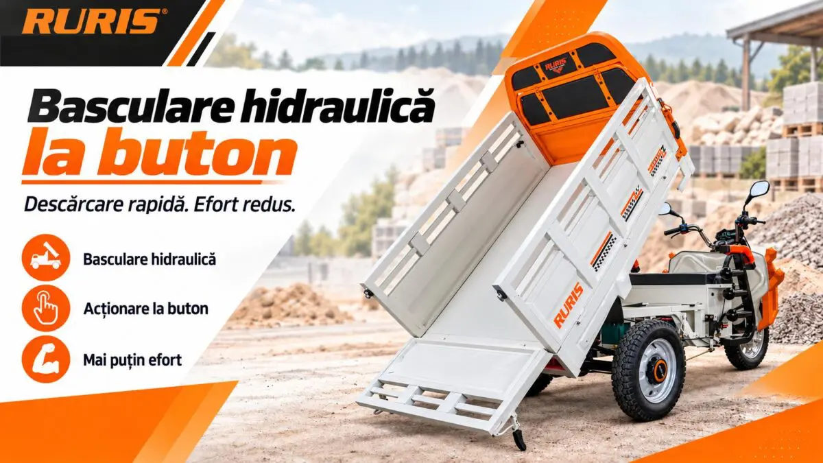 Triciclu electric (L2e) cargo RURIS PILOT 3130 A WHITE