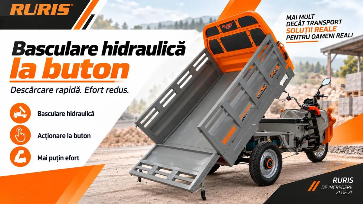 Triciclu electric (L2e) cargo RURIS PILOT 3130 G GRAY