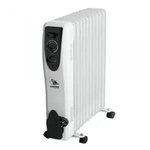 Calorifer electric cu ulei ALBATROS RA-11ST, 3 viteze, 2500 W, 52 x 29 x 61.5 cm, 11 elementi, termostat reglabil, rotite pentru deplasare, loc infasurare cablu, alb