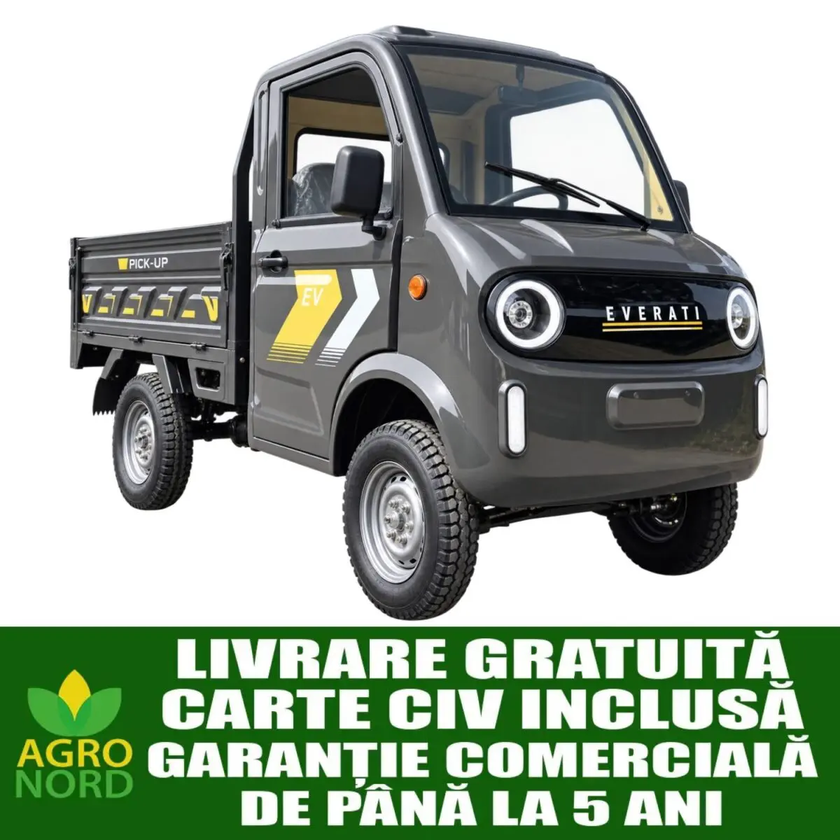 Camioneta, (cvadriciclu electric L6e), fara permis, EVERATI CT03 PICK-UP Camioneta, (cvadriciclu electric L6e), fara permis, EVERATI CT03 PICK-UP