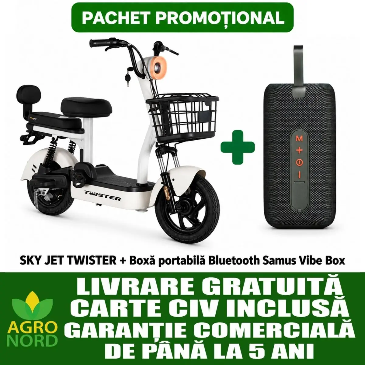 Pachet SKY JET TWISTER + Boxă Bluetooth Samus VIBE BOX Pachet SKY JET TWISTER + Boxă Bluetooth Samus VIBE BOX