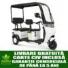 Triciclu electric KUBA OPTIMUS ULTRA, putere motor 650 W, baterie 20Ah/72 V, 50 Km autonomie, fara permis, viteza max 25 km/h, carte RAR inclusa, alb