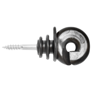 Izolator canelat fi 5.9mm 89x40mm pentru fir gard electric Breckner Germany