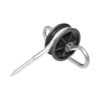 Izolator din otel inoxidabil cu ancorare dubla 5.9mm 90x86mm gard electric Breckner Germany