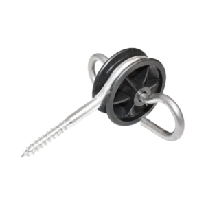 Izolator din otel inoxidabil cu ancorare dubla 5.9mm 90x86mm gard electric Breckner Germany