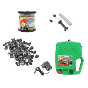 Kit complet gard electric pentru ursi si mistreti 4.5 Joule, la priza 220V, lungime sarma 1000m Breckner Germany