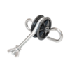 Izolator cu ancorare dubla, filet cu fluturas 5,9mm 89x83.3mm gard electric Breckner Germany