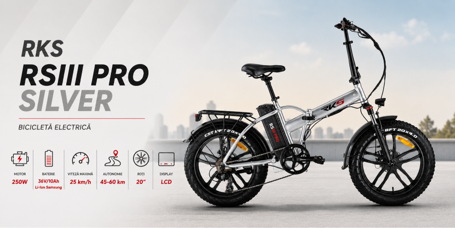 Bicicleta electrica RKS RSIII PRO GRAY