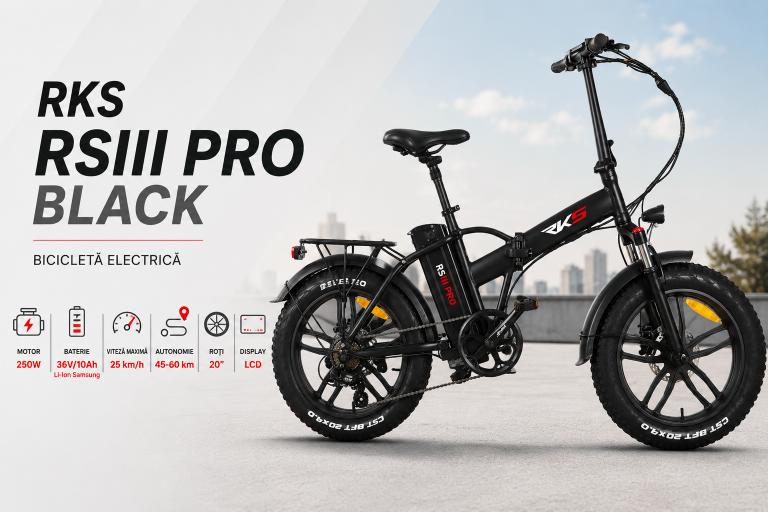 Bicicleta electrica RKS RSIII PRO BLACK