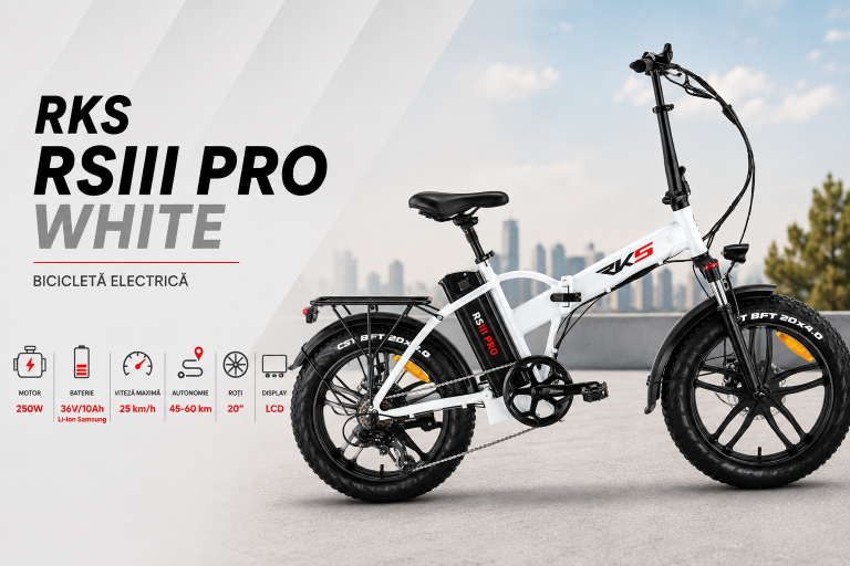 Bicicletă electrică pliabilă RKS RSIII PRO