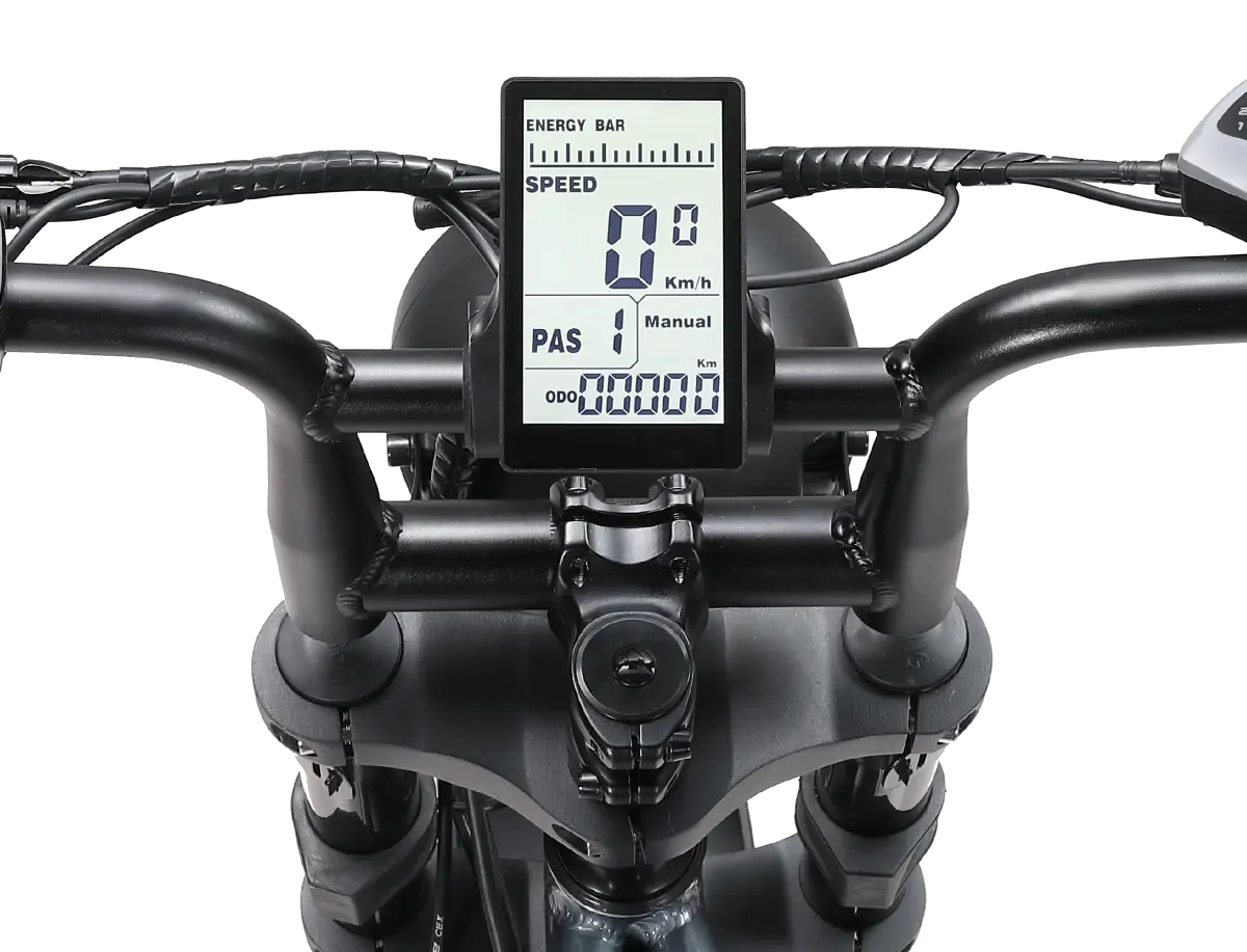 Display LCD APE RYDER A10 Display LCD al bicicletei electrice APE RYDER A10 cu afișarea vitezei și nivelului bateriei