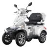 Cvadriciclu electric Samus Dallas Silver vedere frontală laterală