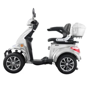 Cvadriciclu electric Samus Dallas Silver vedere laterală