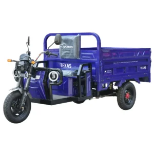 Triciclu electric cargo Samus Texas albastru benă basculabilă